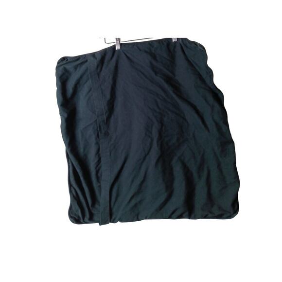 Pottery Barn Black Embroidered Floral Euro Pillow Cover 25x25 Cotton Single - Picture 3 of 11